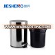 Household stainless steel foot pedal dustbin,trash bin