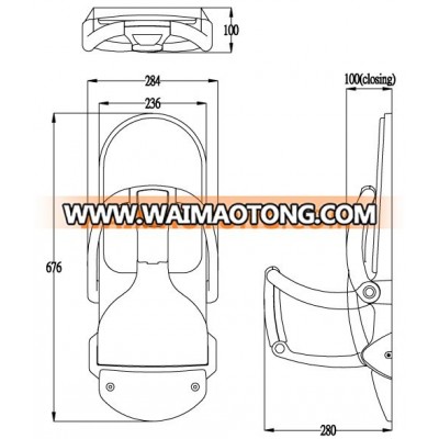 Folding child protection seat for Public Washroom Accessories baby seat