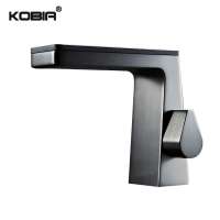 Ceramic Disc Valves Temperature Control Brushed lavatory Bathroom Wash Face Basin Faucet Brass