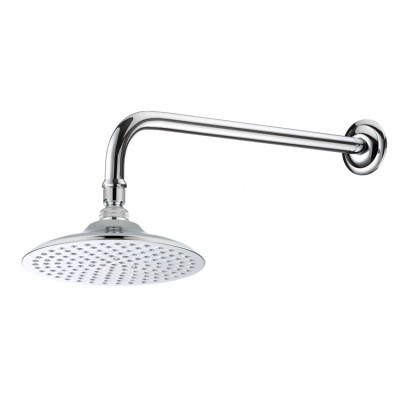 8 inch Wall mounted Brass ceiling shower head set with arm